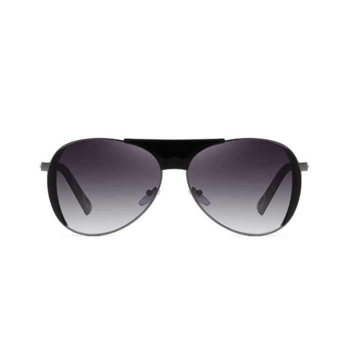 Gafas de sol SHARPHY para mujer - Gafas de sol de conducción con montura metálica grande y personalidad - Gris degradado de lujo de alta calidad