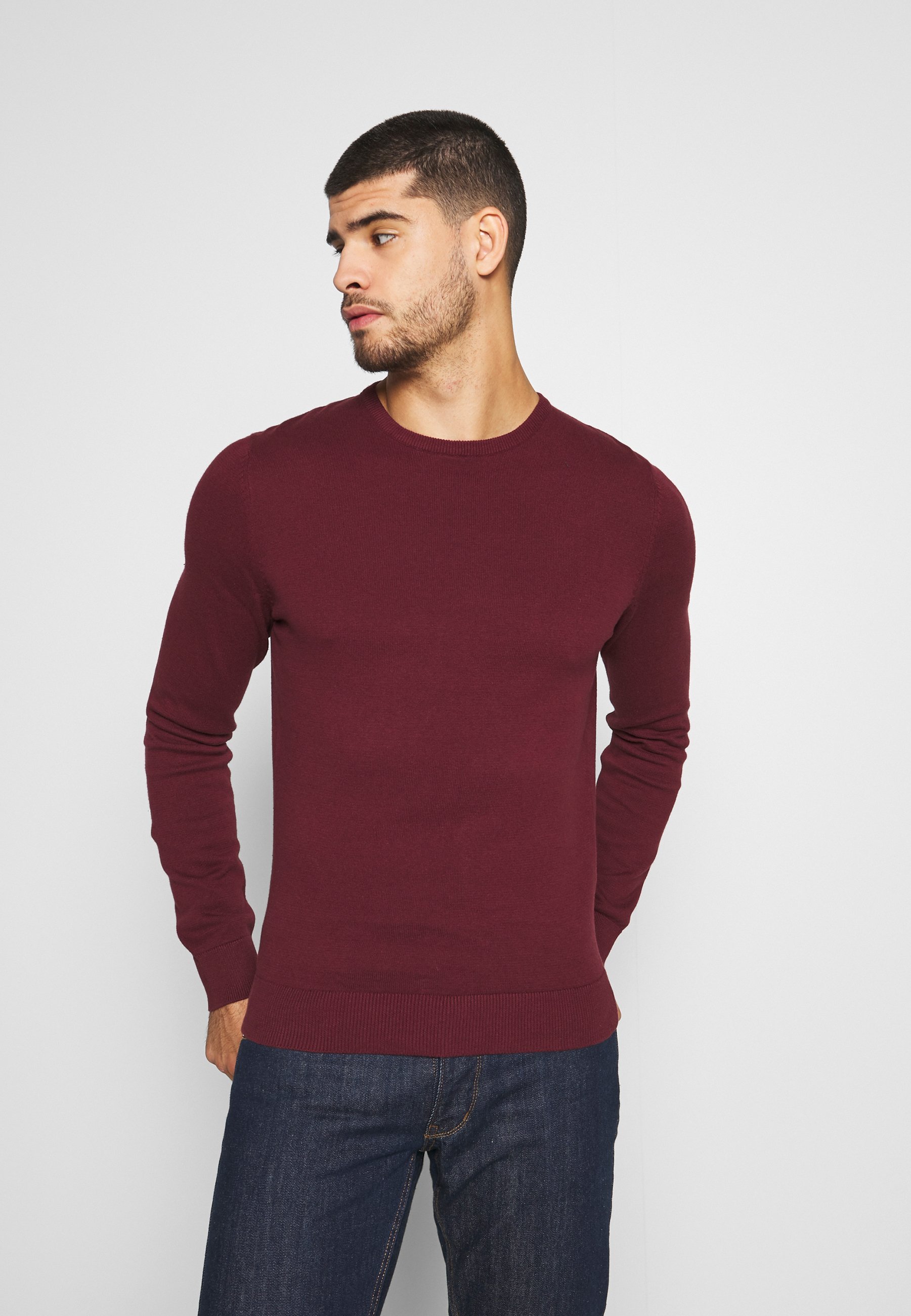 Pier One 2er-Pack – Pullover – schwarz/bordeaux