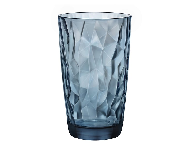 Szklanka Diamond Long Drink 470 ml niebieska