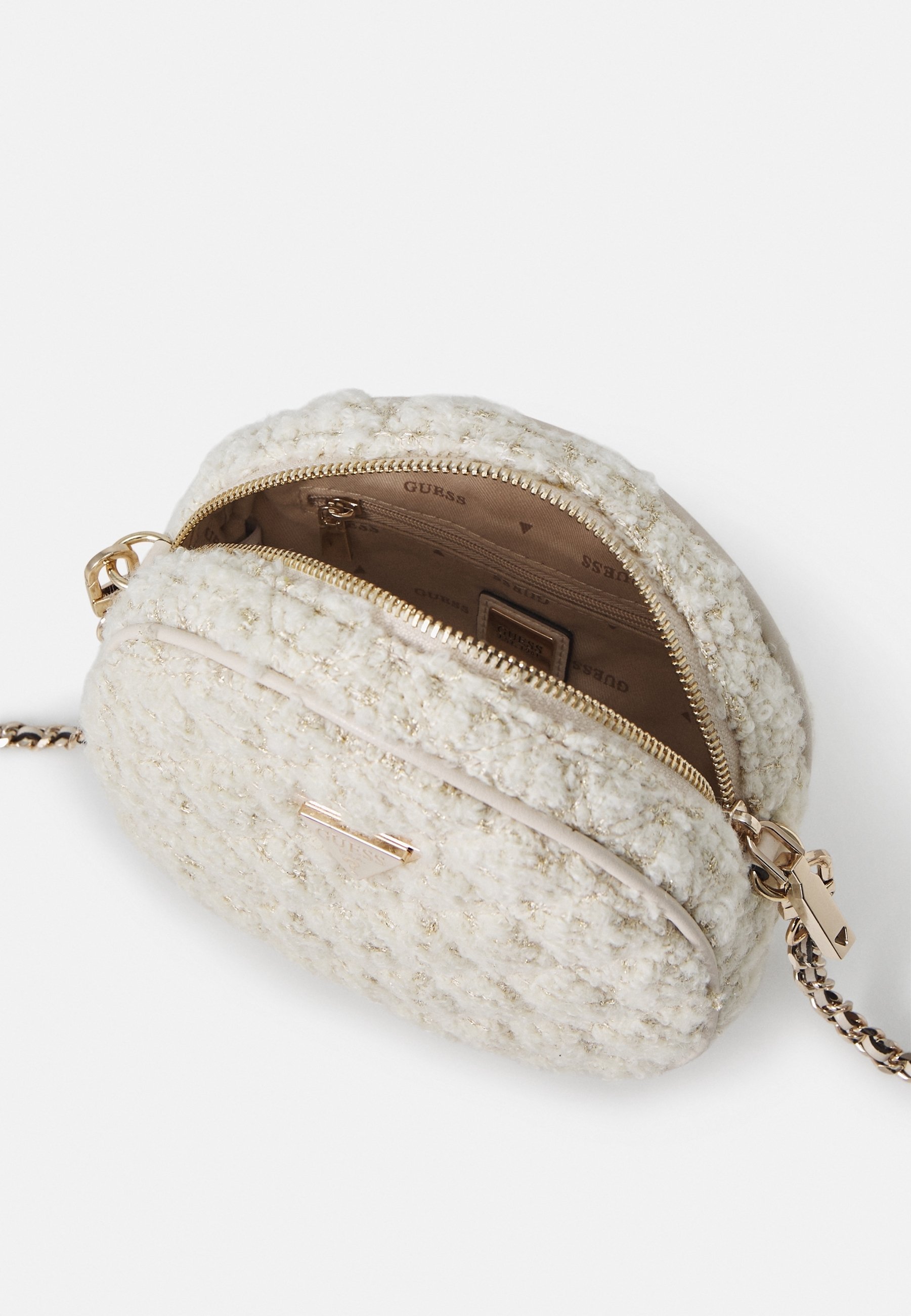Sac bandoulière Guess - blanc cassé