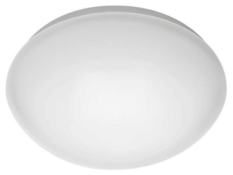Plafon 27 cm szklany biały