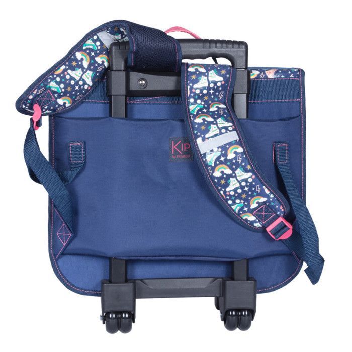 Zaino con ruote KIP - KIP ROLLER - 38 cm - 2 scomparti - Grigio Blu