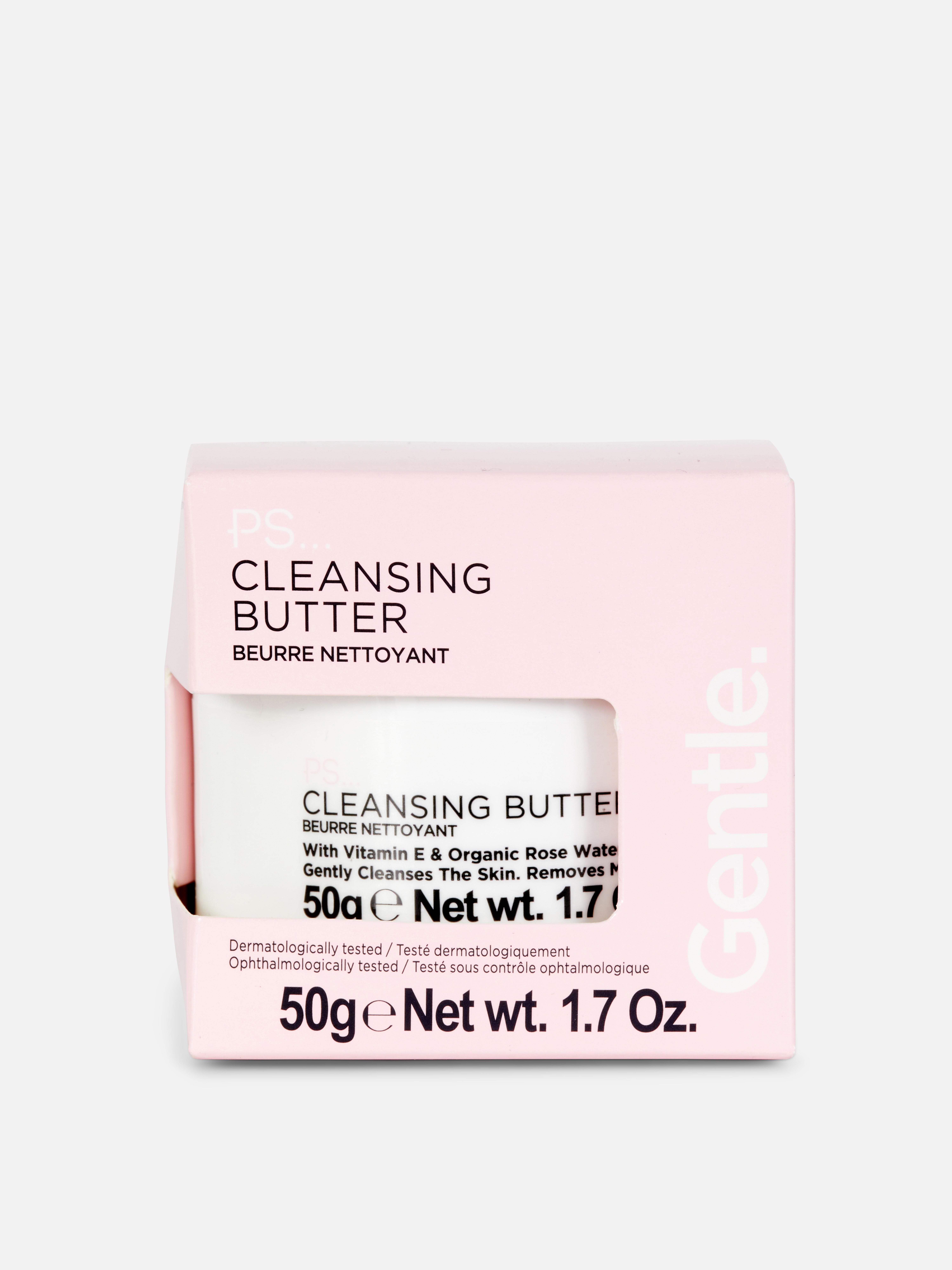 PS... Gesichtsreinigungsbutter Eine reinigende Gesichtsbutter mit Vitamin E und Rosenwasser