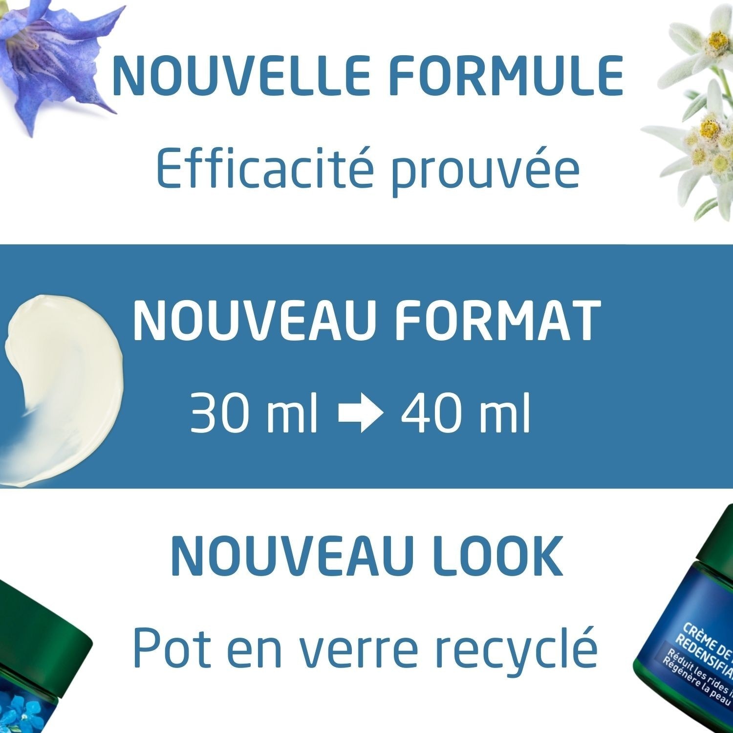 Weleda Crème de Nuit redensifiante Gentiane Bleue et Edelweiss - 40 ml