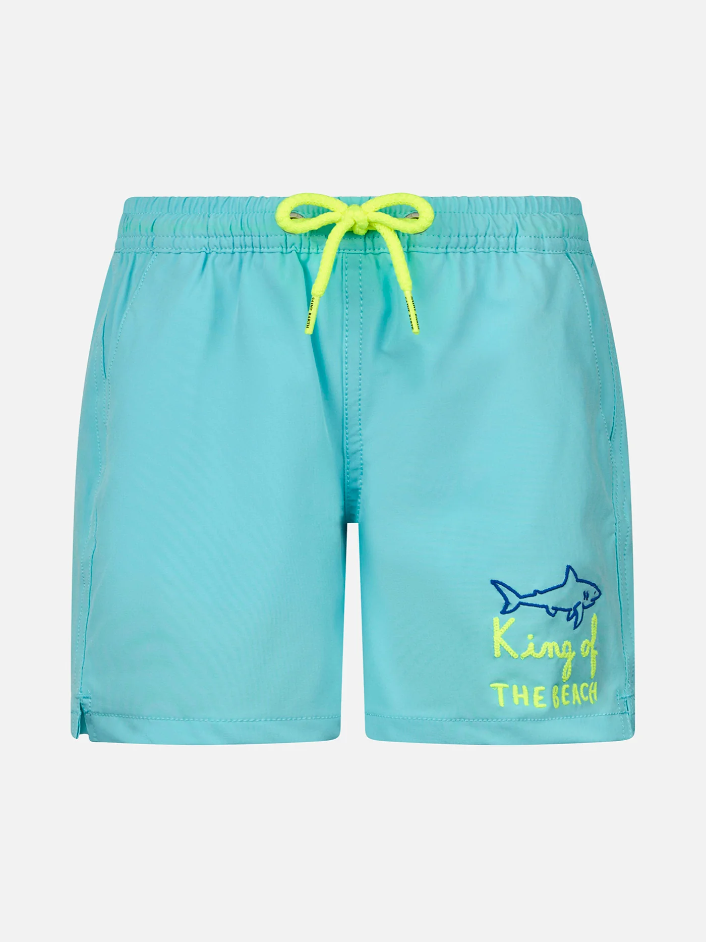 King of the Beach Comfort geborduurd zwempak voor jongens