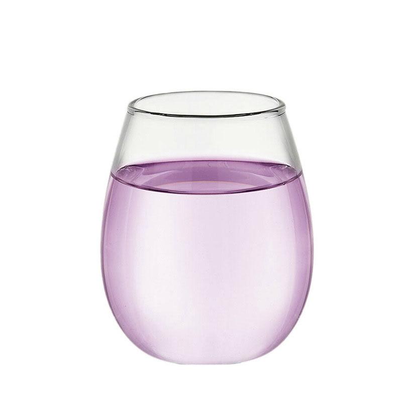 Tasse à lait et à café Creative O, en verre transparent anti-brûlure, fabriquée à la main. Verre borosilicate résistant à la chaleur.