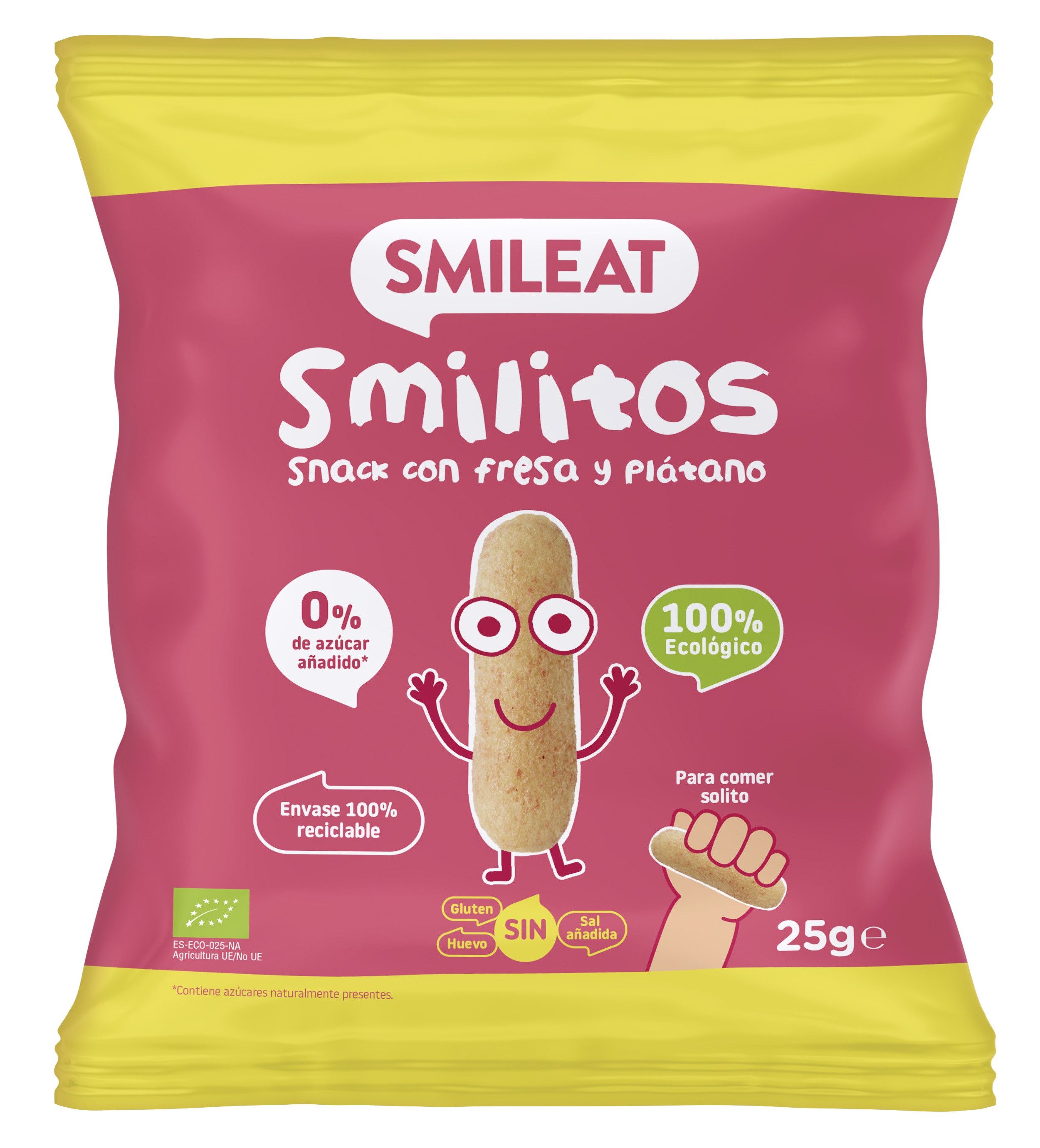 Organski smilitos od jagode i banane Nastavak mlijeka i hrane