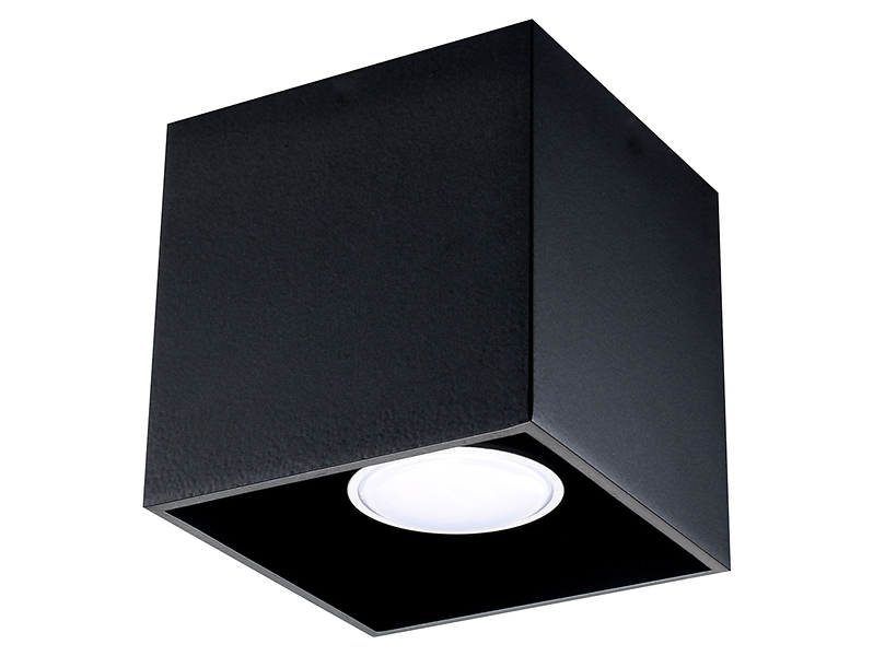 Plafon Quad aluminiowy 10 cm czarny
