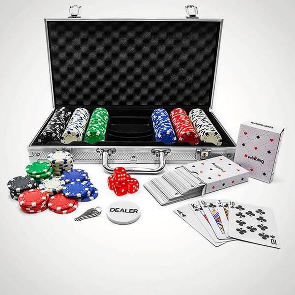 #Gewinnendes 300-teiliges Pokerset inklusive Chips