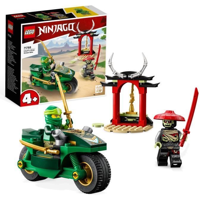 LEGO® NINJAGO 71788 Moto Ninja de Lloyd, Juguete para niños de 4 años en adelante, Juego educativo, 2 minifiguras