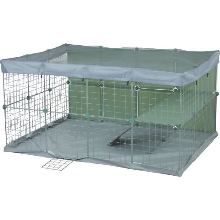 Enclos modulable - ZOLUX - Neo park - Parc pour petits animaux - Lapins - 140X105X70 - 1,84 m²