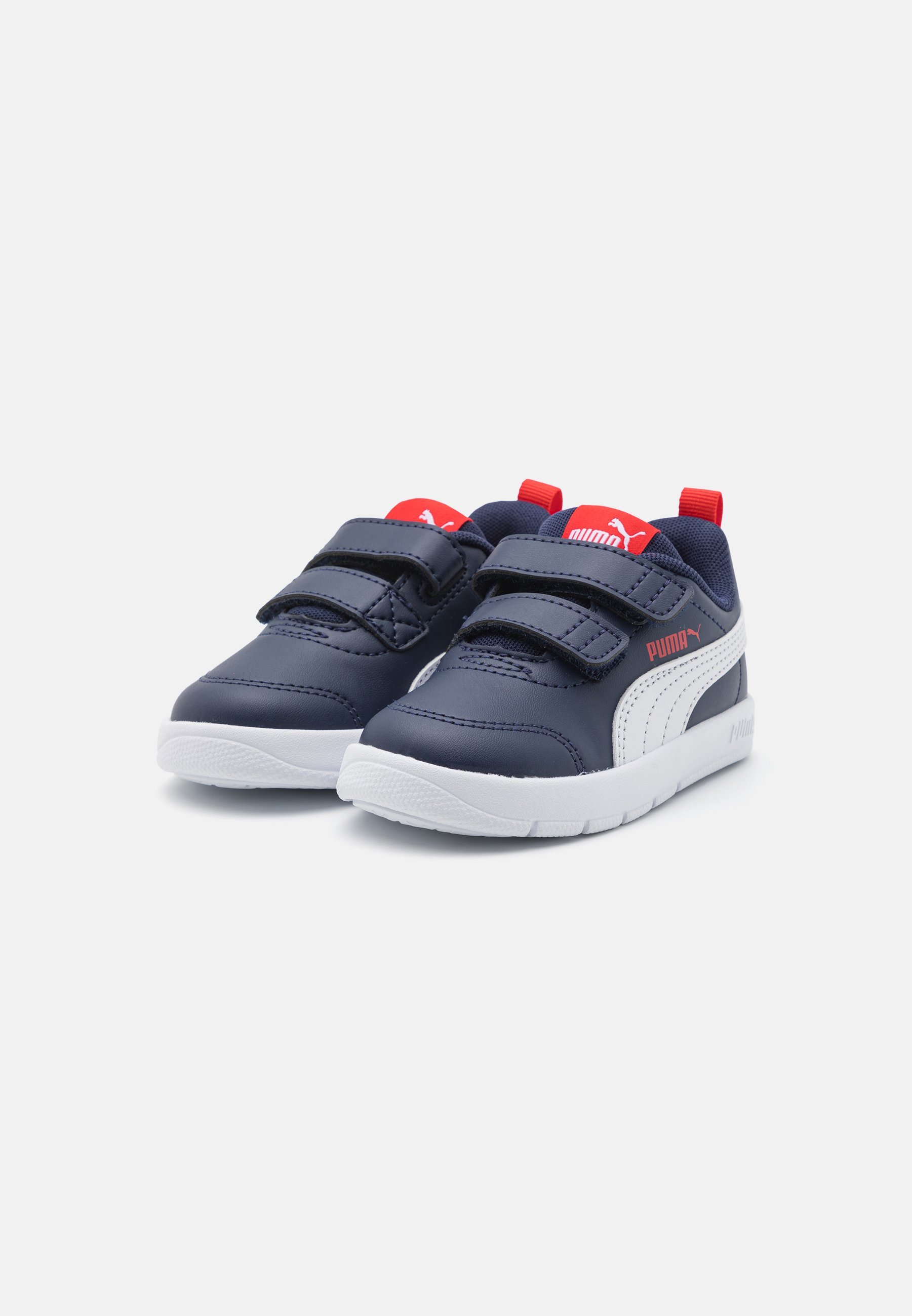 Puma COURTFLEX - Treningssko - marineblå/hvit/rød