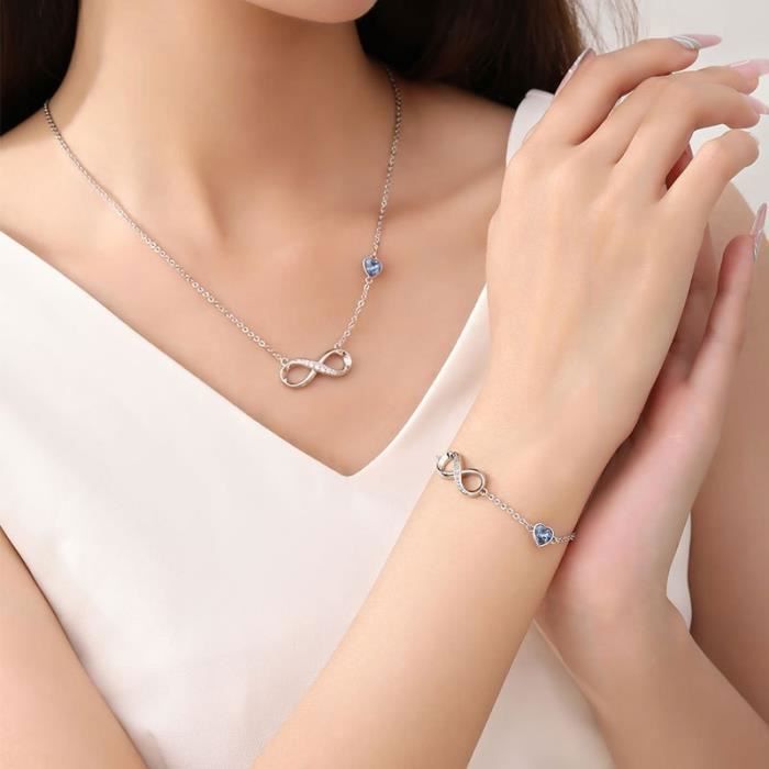 Bracelet Femme - Gourmette - Jonc - Forme de cœur - 18+5cm - argent