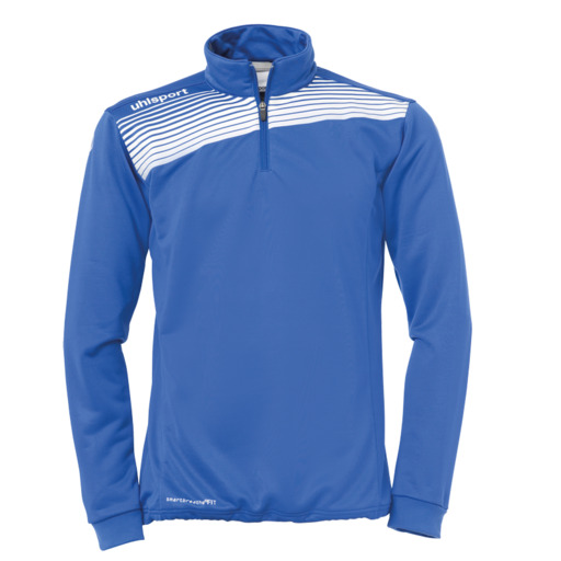 Uhlsport 2.0 līgas krekls ar 1/4 rāvējslēdzēju, debeszils/balts