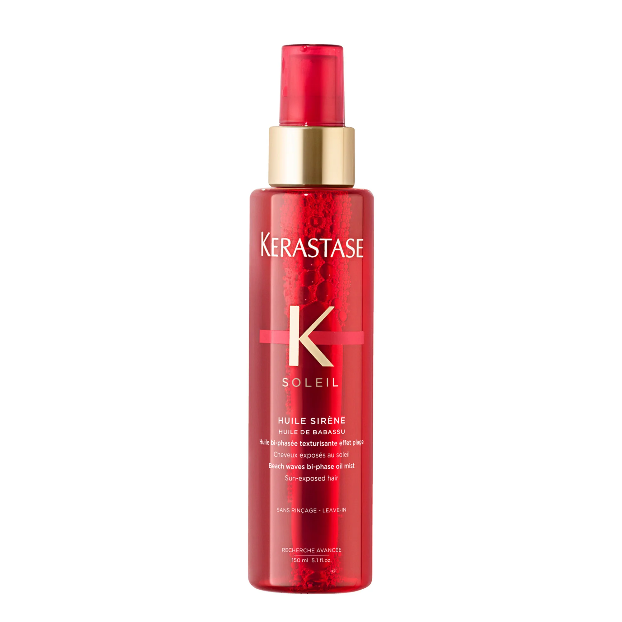 Soleil Huile Sirène - Olio Capelli, Trattamento Protezione Solare Capelli , Spray Capelli