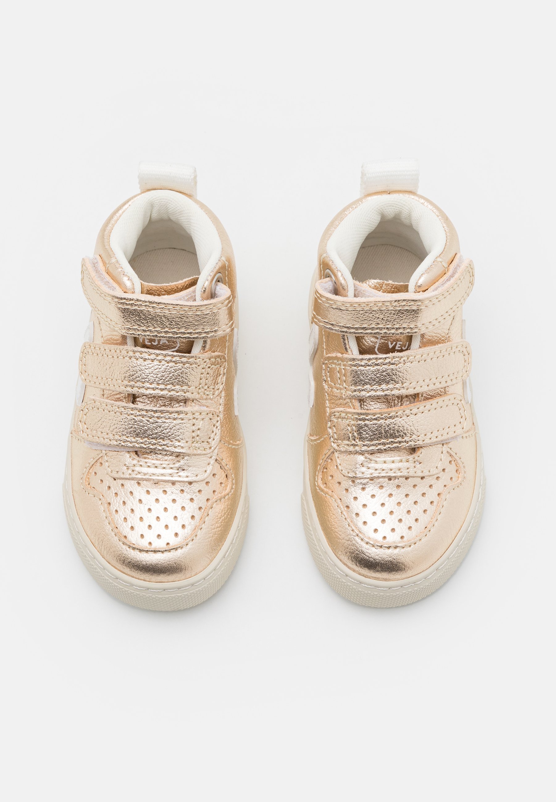 Veja SMALL V 10 MID - Tênis de cano alto - platina/branco