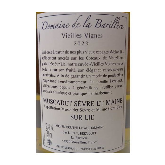 Muscadet sur Lie 2023 