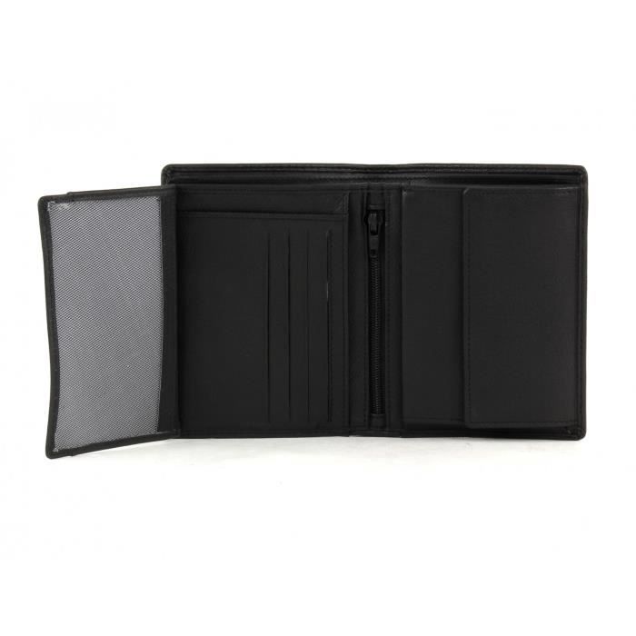 Piccola pelletteria - BRUNO BANANI - Set regalo Portafoglio alto - Pelle - Uomo - Nero