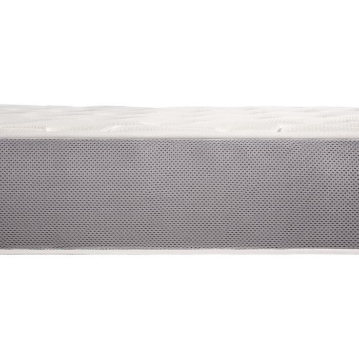 Conjunto de colchón y base de cama SIMMONS de 90 x 190 cm y 22 cm de altura - Muelles ensacados Fullspring - Fabricado en Francia - R-SW1
