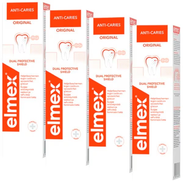 Elmex pasta za zube protiv karijesa<br>4 x 75ml - Protiv karijesa