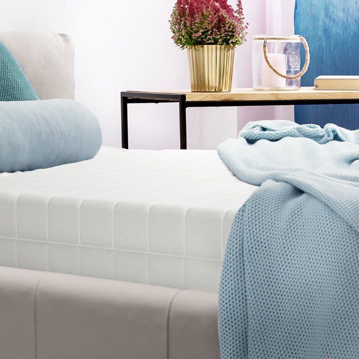 Colchón de espuma fría de 120x190 cm - 15 cm de grosor - Funda extraíble y lavable - Colchón transpirable y ergonómico