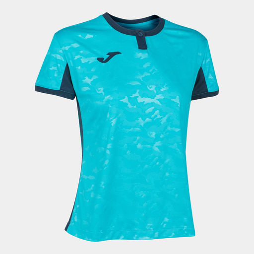  Joma Toletum II Kortærmet T-shirt, Fluorescerende Turkis, Marineblå