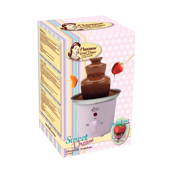 Chocoladefondue, roze
