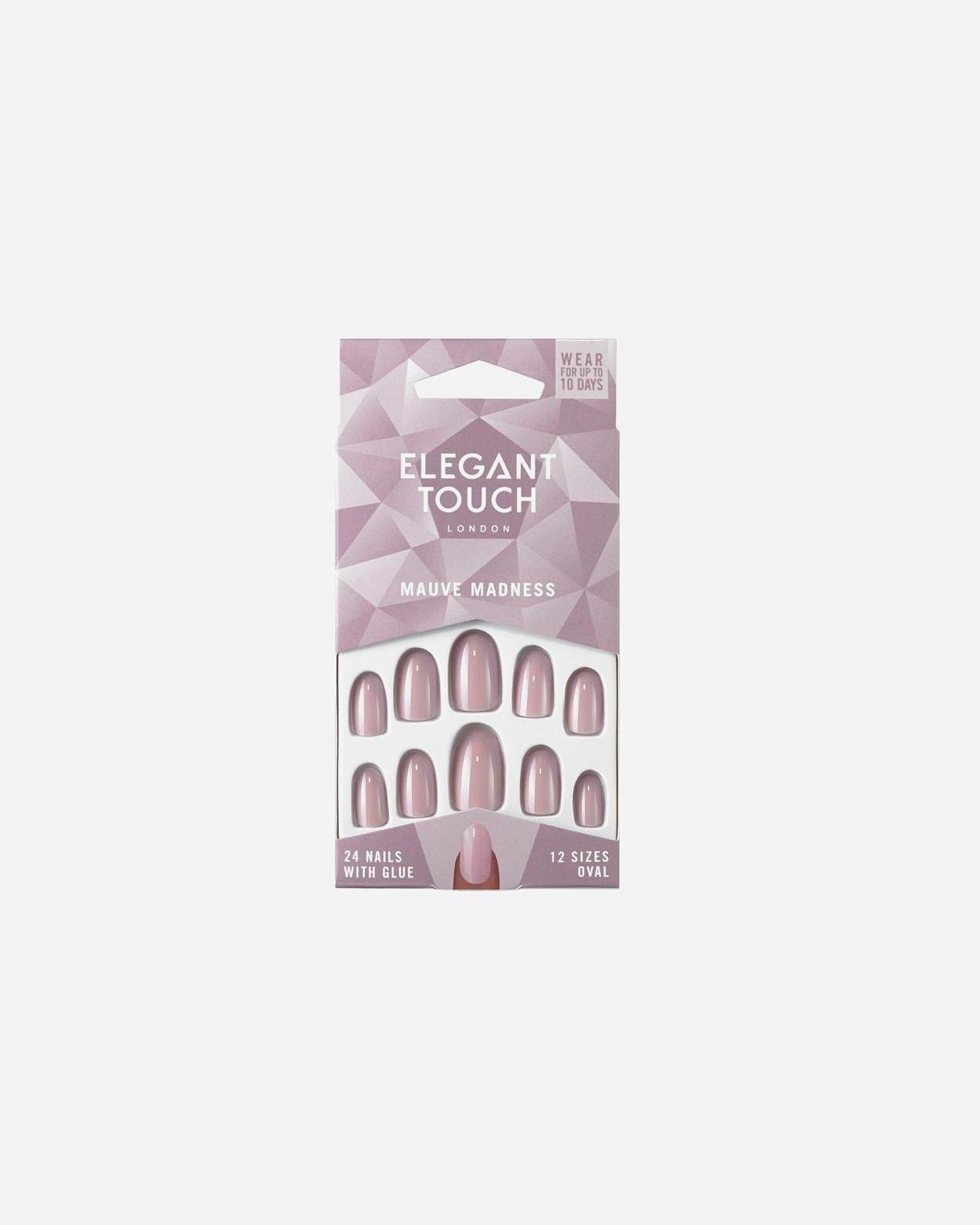 Elegantiški dirbtiniai nagai MAUVE MADNESS - 1 vnt.
