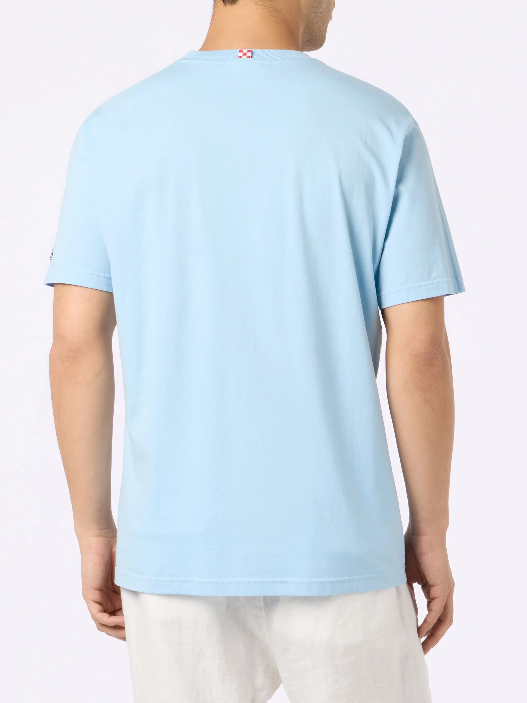 T-shirt da uomo con stampa piazzata e ricamo granchio Big Babol | EDIZ