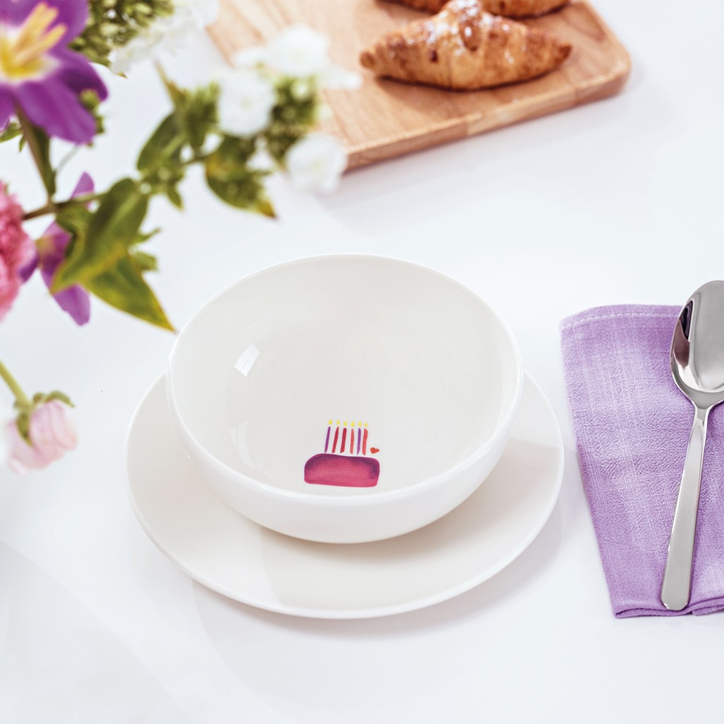 Bol à céréales Villeroy & Boch « Joyeux anniversaire avec amour » – 1 pièce