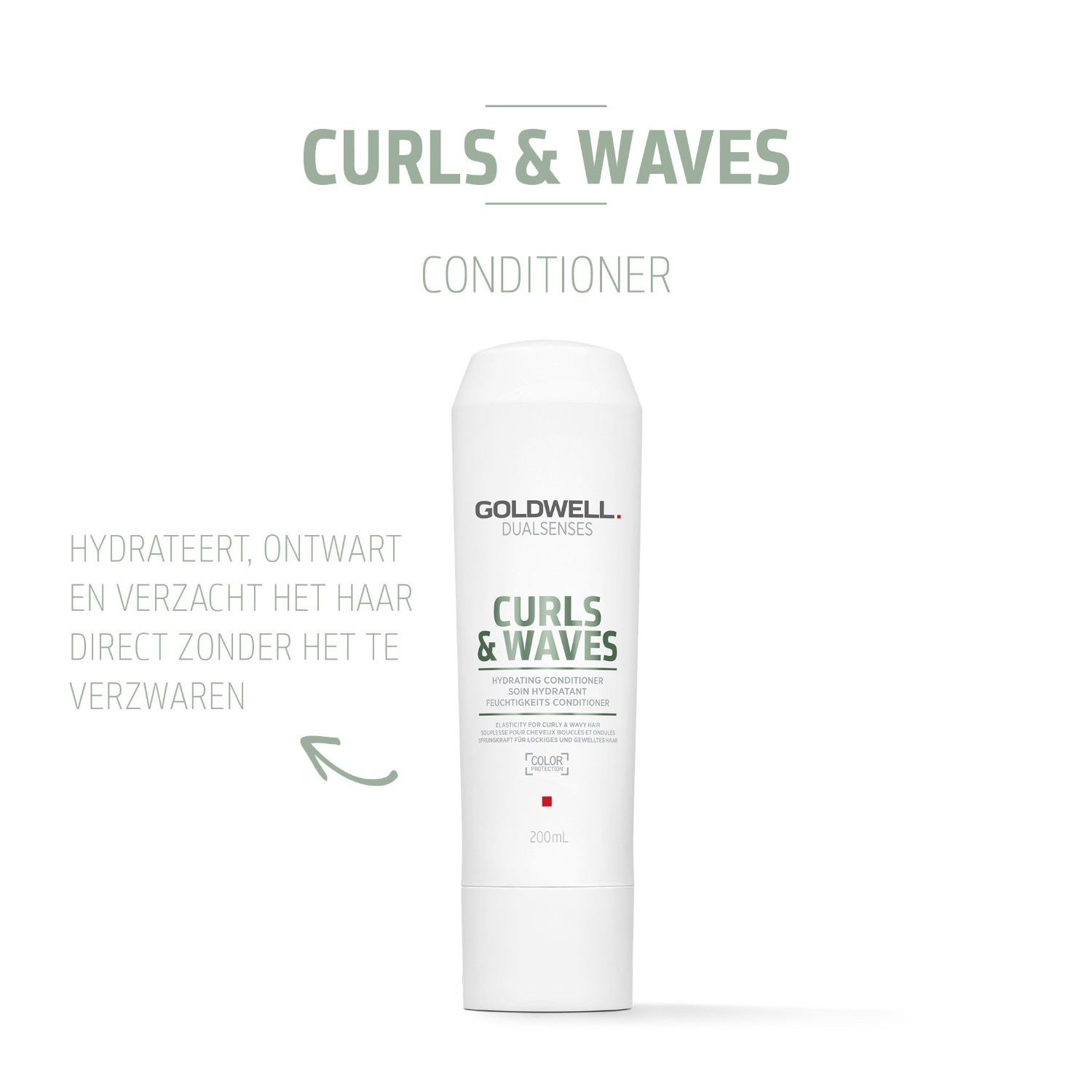 Acondicionador hidratante Goldwell Dualsenses para rizos y ondas - 200 ml