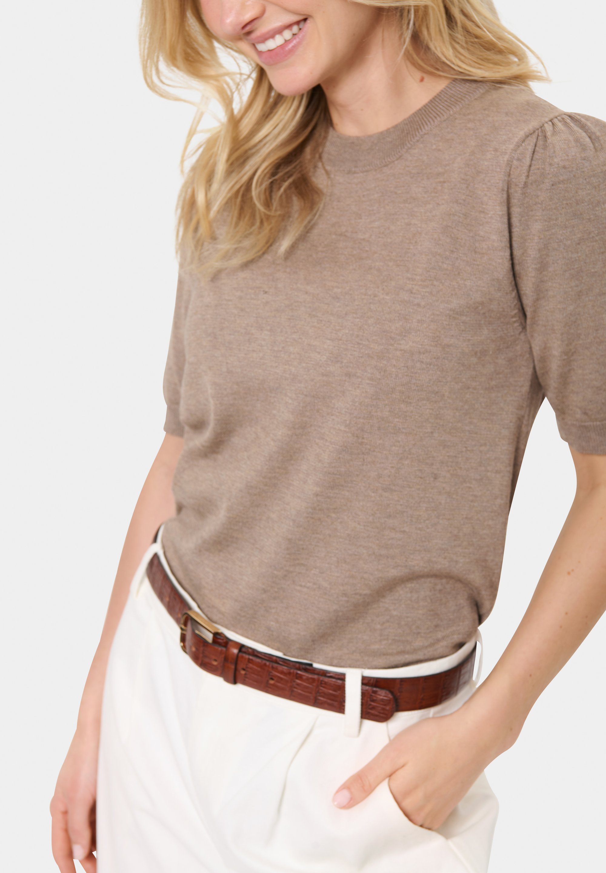 Saint Tropez MILASZ SS - Basic T-shirt - atmos melange