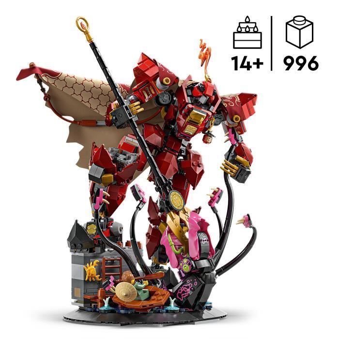 LEGO NINJAGO 71846 Fire Knight Mech - Bouwset voor jongens vanaf 14 jaar - Kai