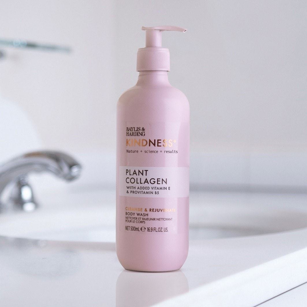 „Baylis & Harding Kindness+“ dušo želė su augaliniu kolagenu – 500 ml