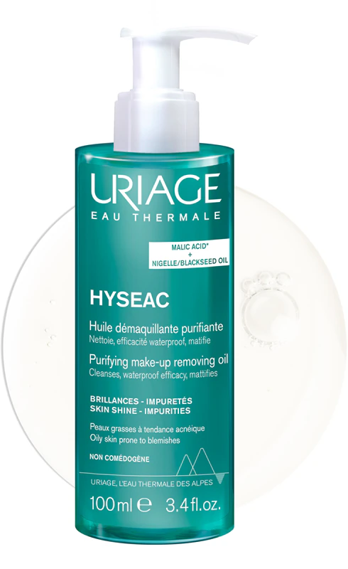 Uriage Hyseac čistiaci odličovací olej pre mastnú pleť so sklonom k akné