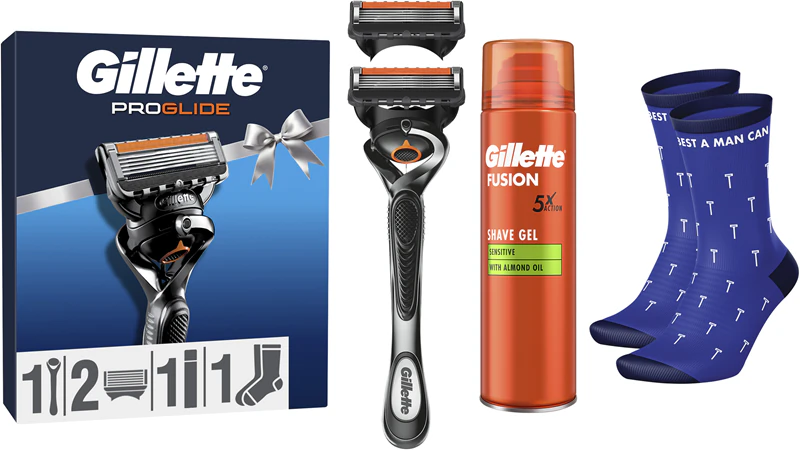 Conjunto de presente Gillette ProGlide para homens