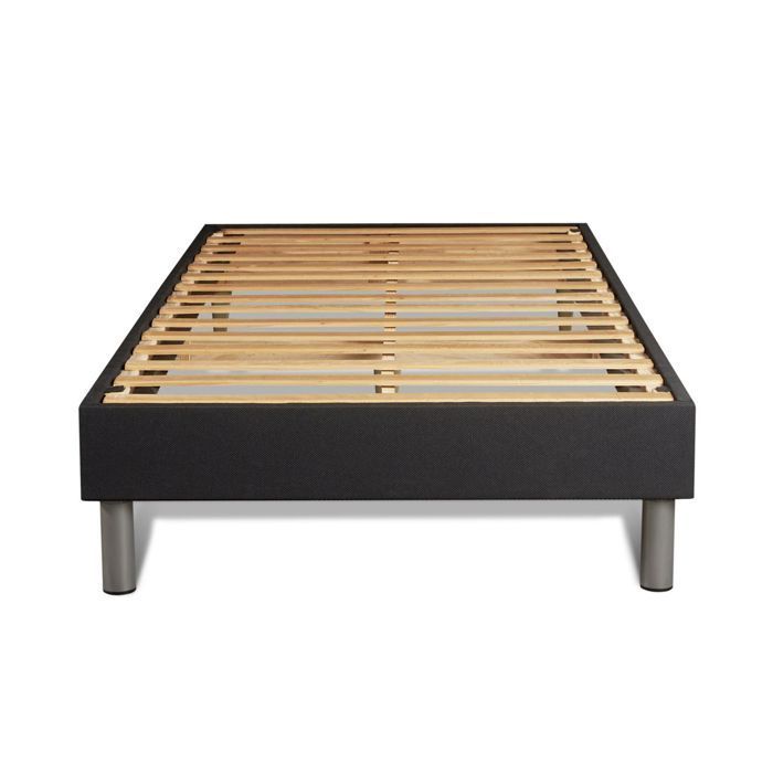 90x190 REGEN memory foam mattress + black bed base kit