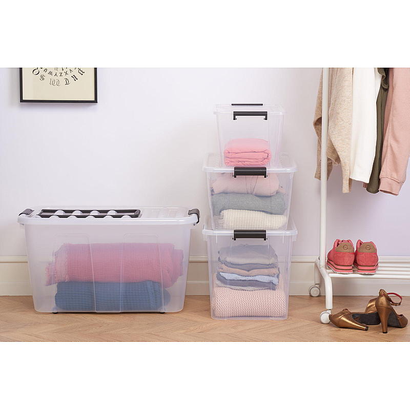 Förvaringslåda för hemmabruk Förvaringslåda med lock 3 liter L20,5 x B17 x H13,4 cm