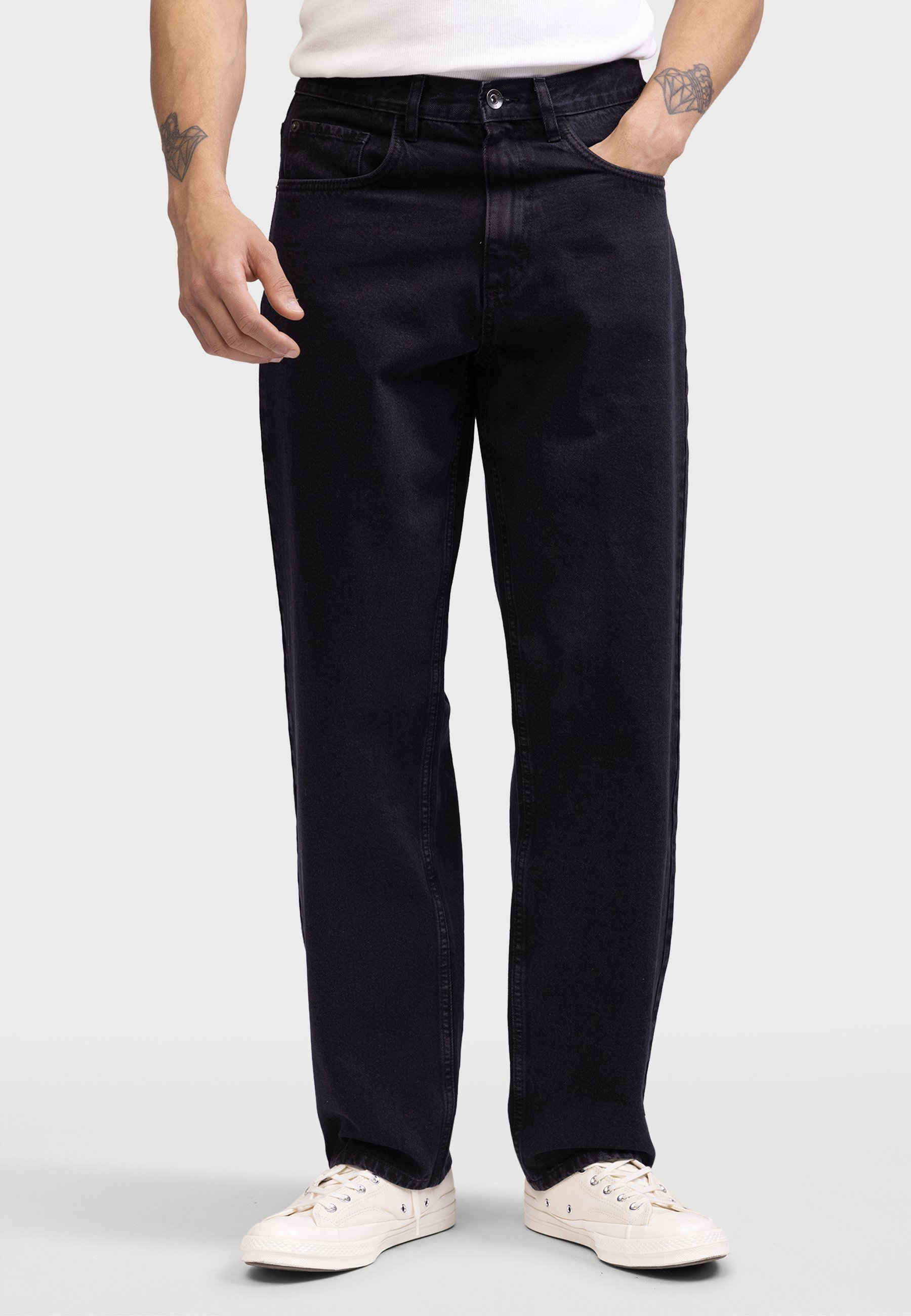 Jeans larghi Redefined Rebel HAMILTON LOOSE FIT - colore nero olio