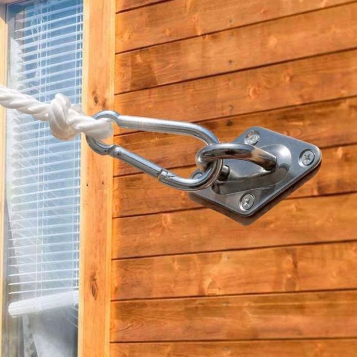 Vela de sombra - HONO - Rectangular/Cuadrada - Kit de herrajes - Fácil instalación - Resistente a la corrosión - 44 piezas