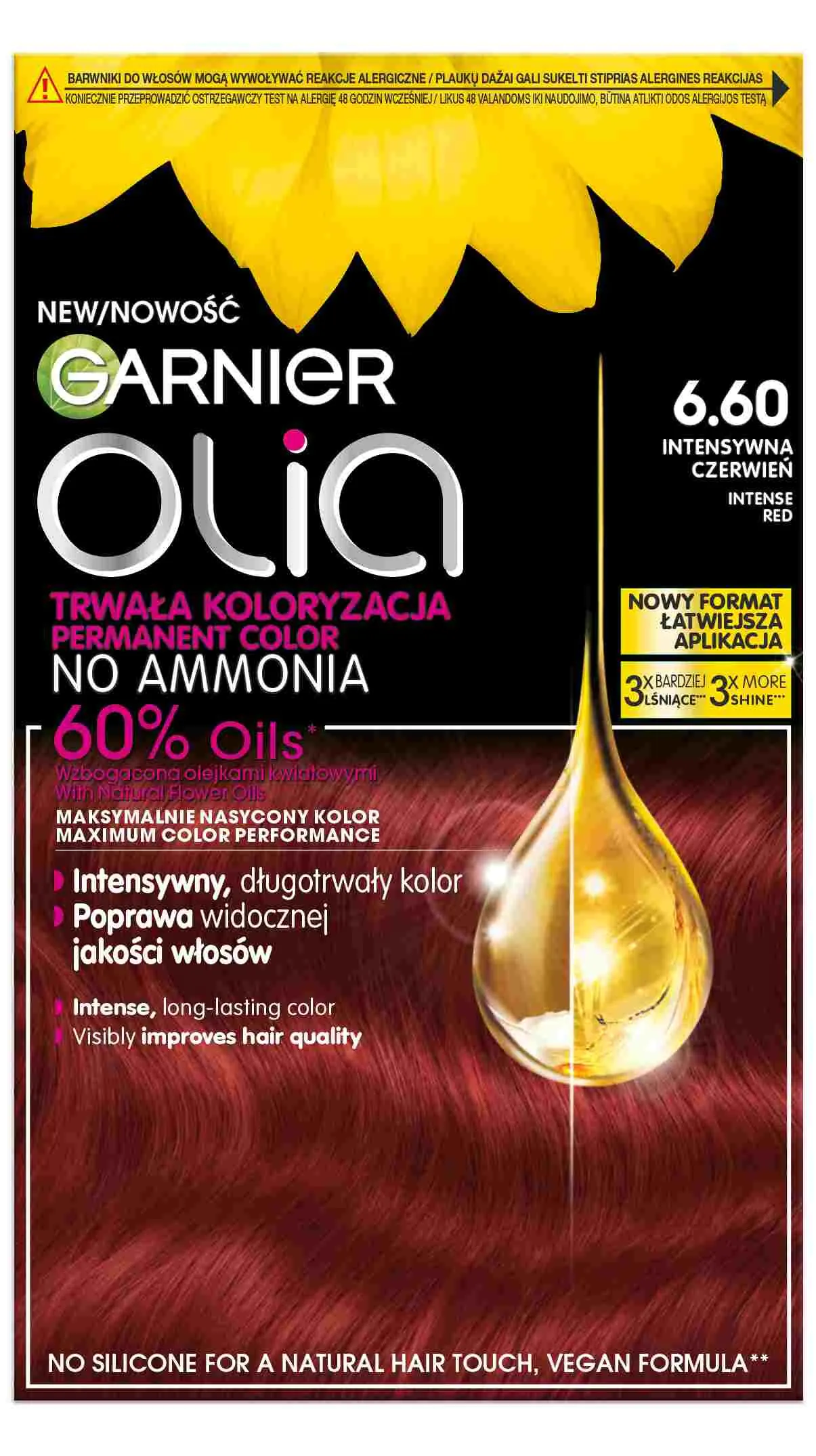 Garnier Olia Farba do włosów 6.60 Intense Red