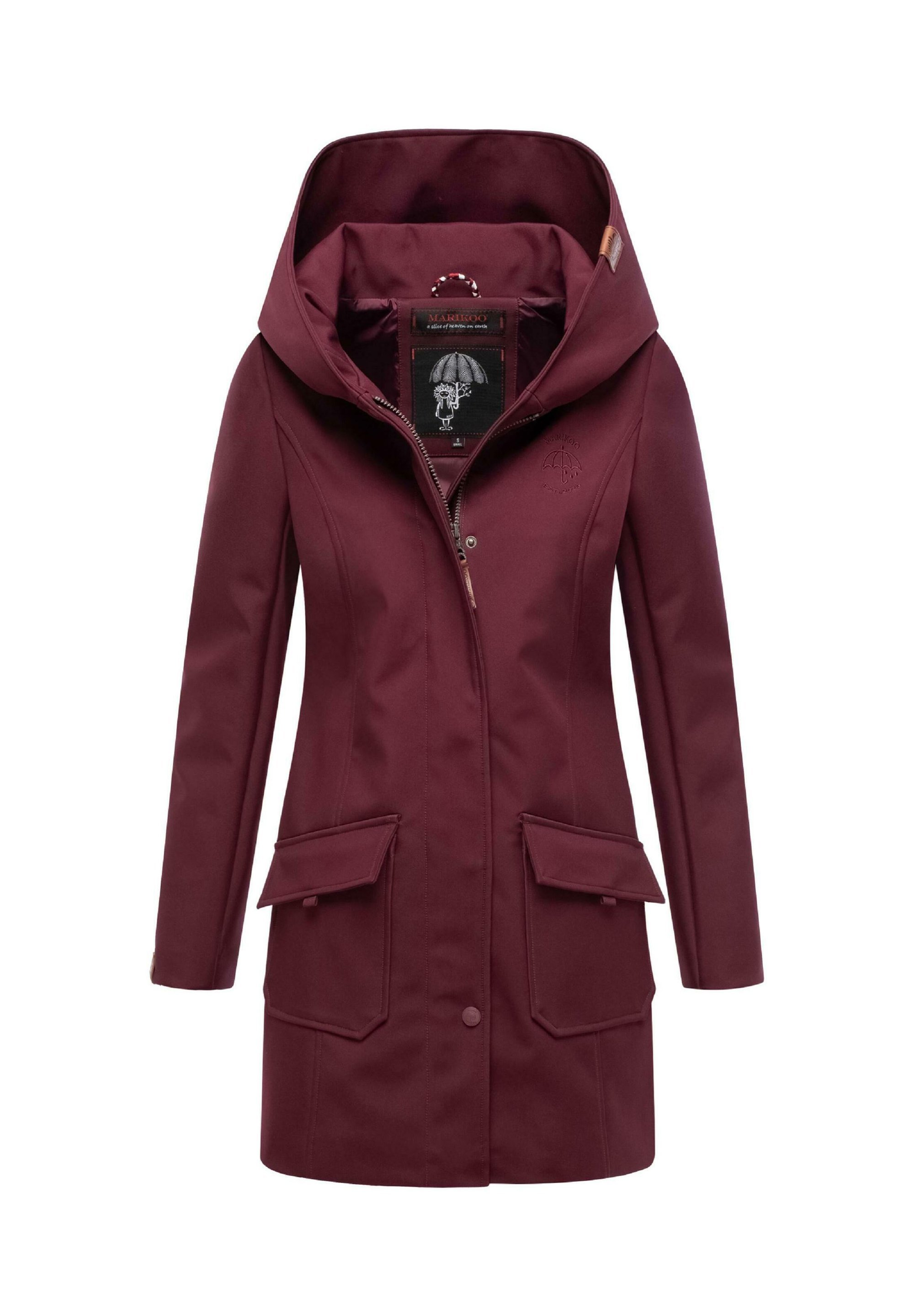 Marikoo MAYLEEN - Veste imperméable - rouge foncé chiné