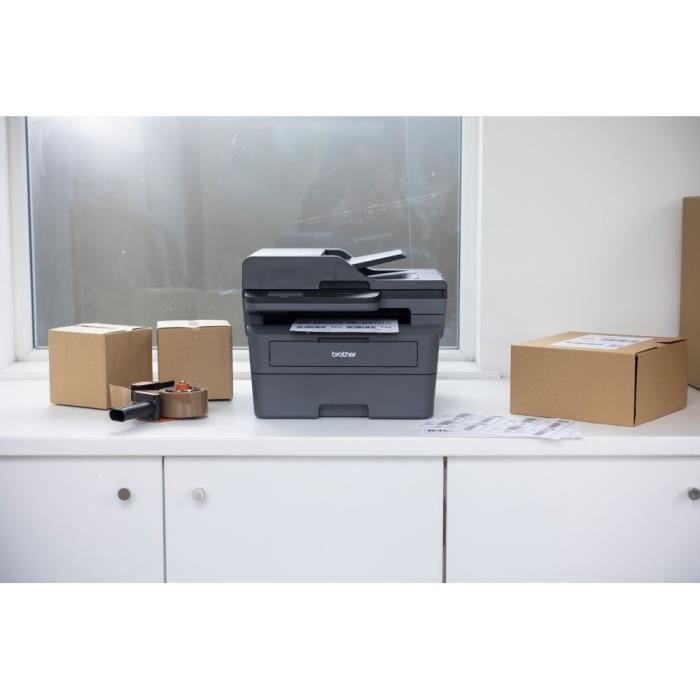 Imprimante multifonction - BROTHER - DCP-L2660DW - 3-en-1 - Monochrome Laser - Ethernet et Wifi