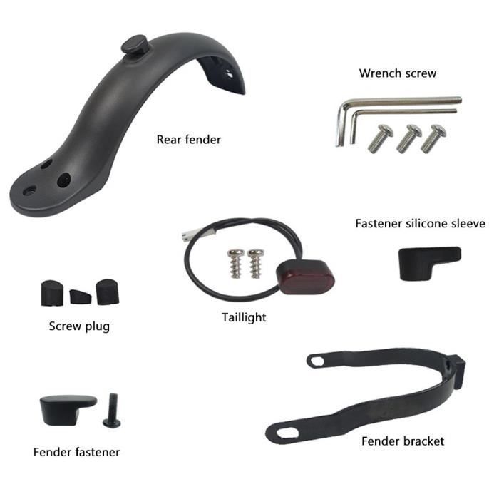 Kit parafango posteriore compatibile con Xiaomi M365 1S Essential Pro e Pro2