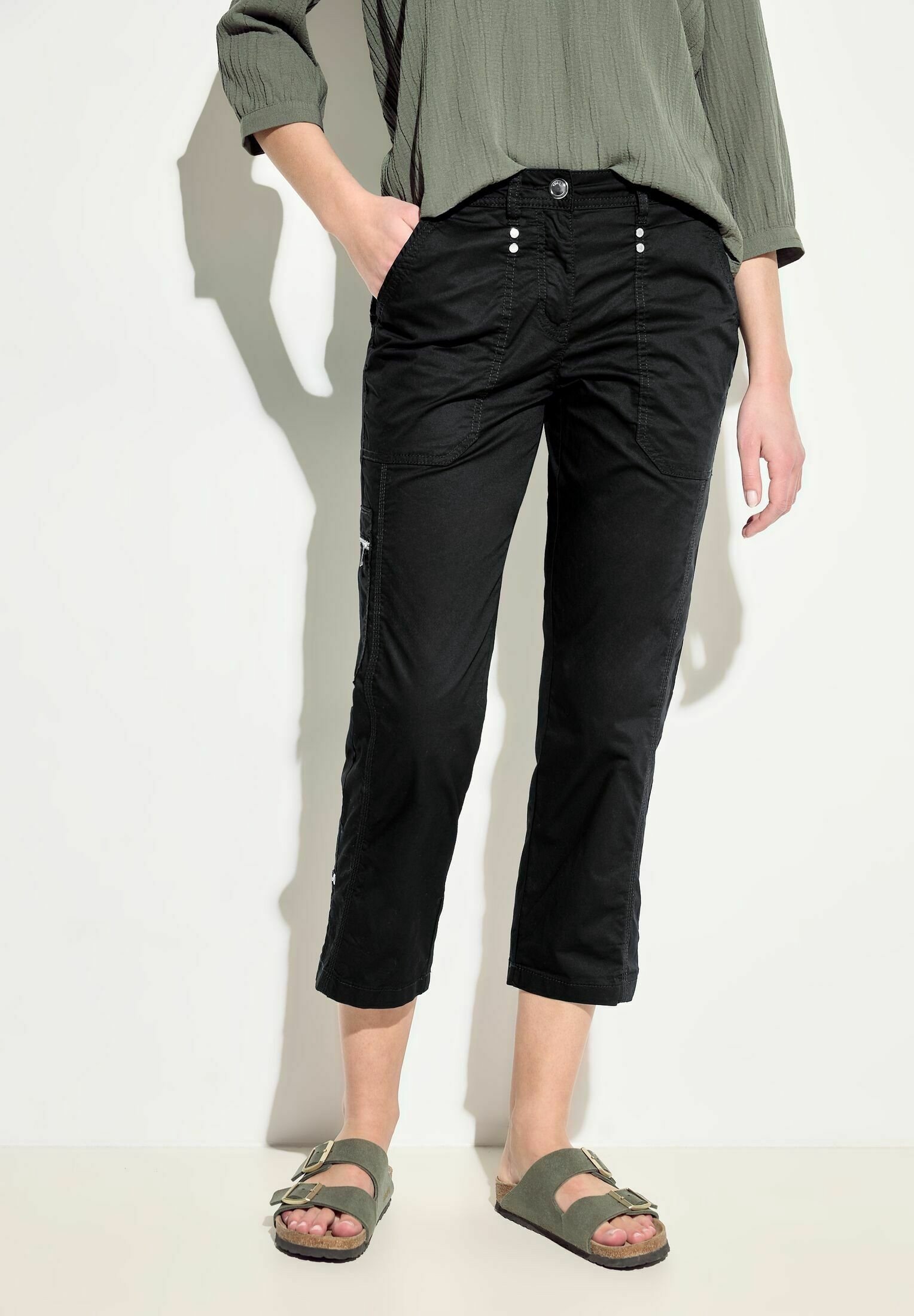 Pantaloni Cecil - neri