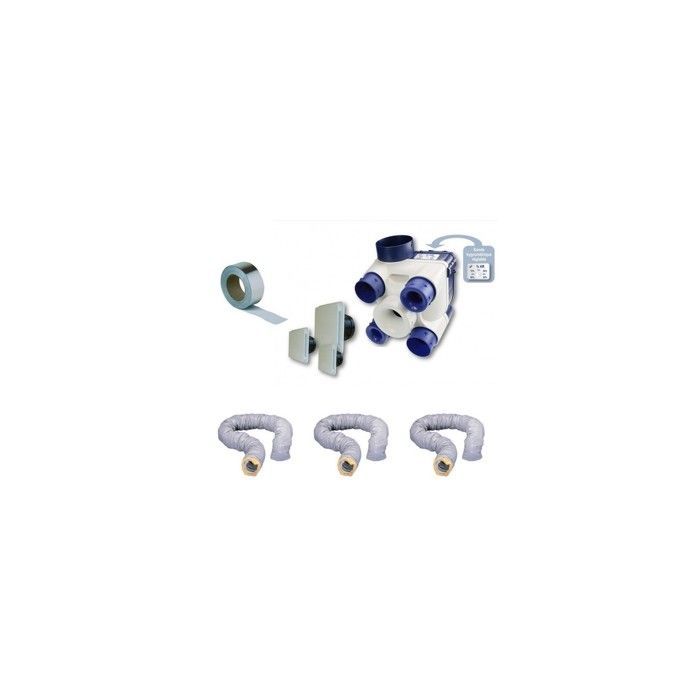 Unelvent 603116 Kit completo de ventilación con higrostato ajustable y conductos aislados - Soler y Palau