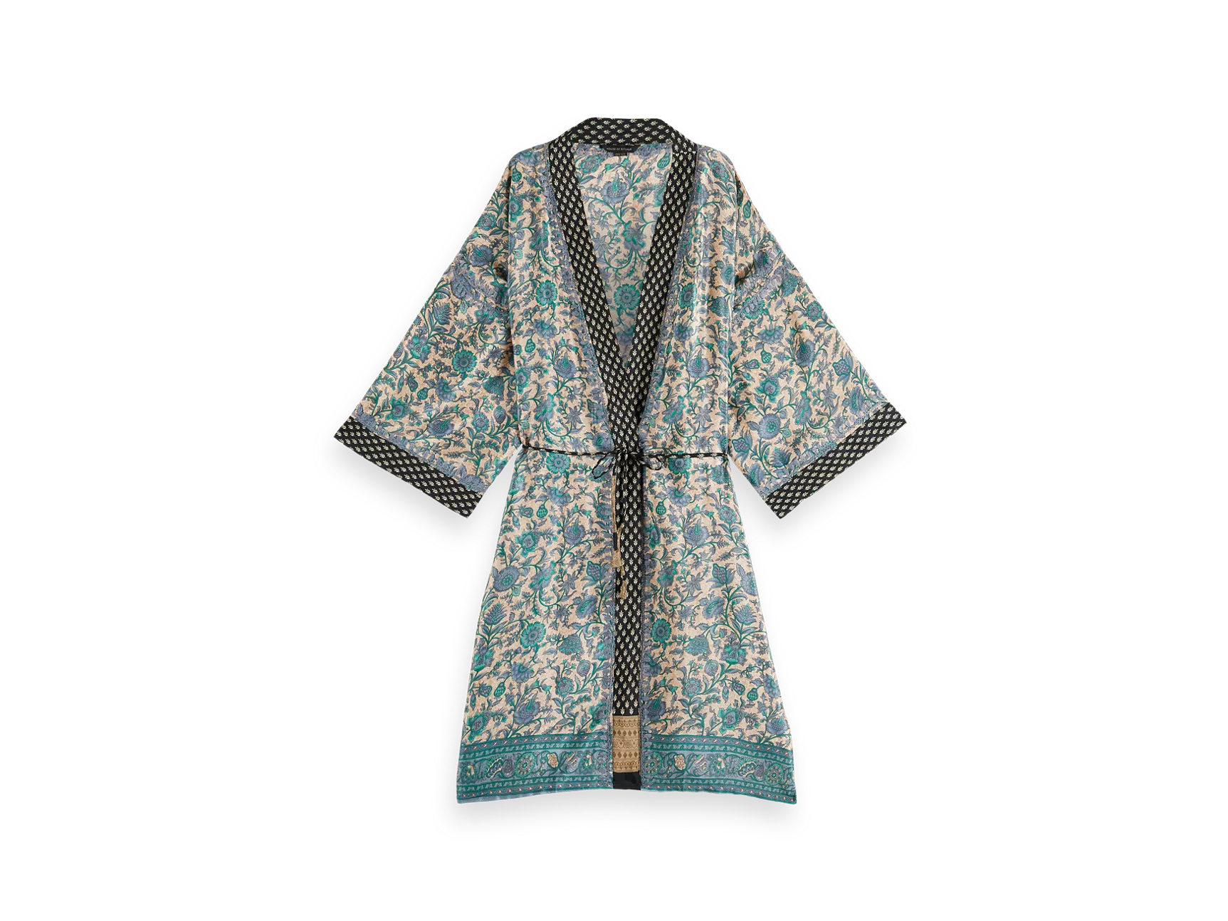 Jaypur Sari Kimono Azul Lavanda
