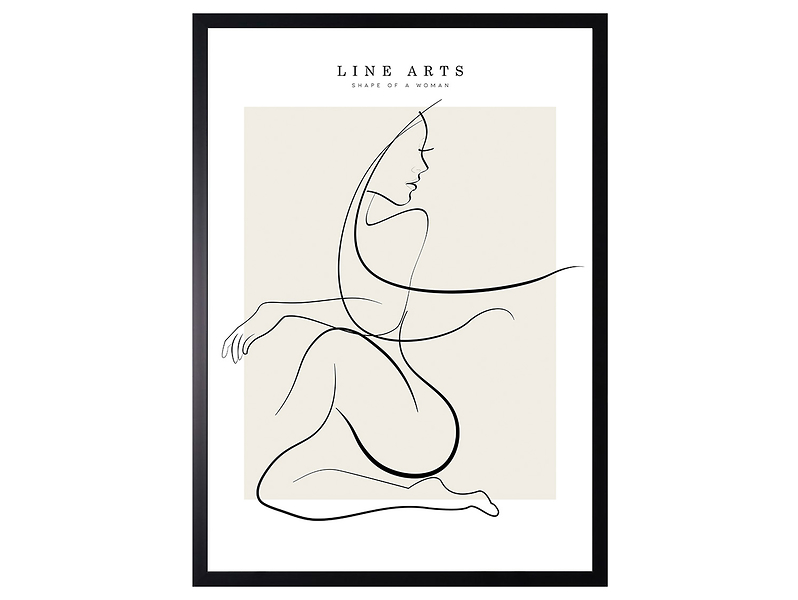Obraz w ramie Woman Body Line No.1 53x73 cm