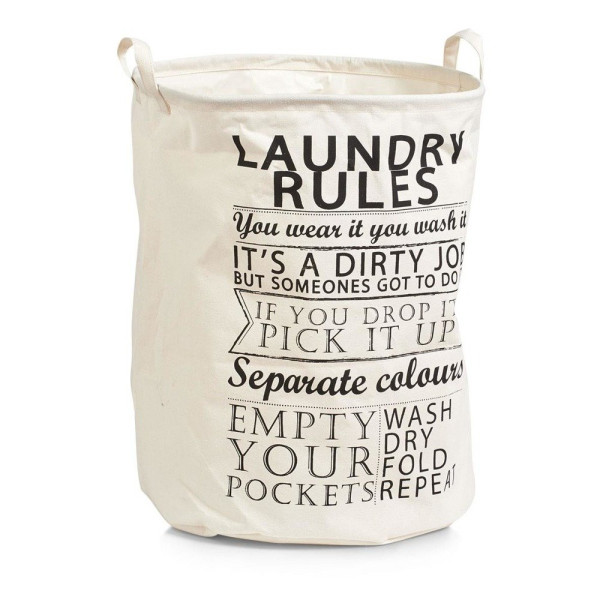 Torba na pranie - pojemny kosz Laundry Rules, 54 l,ZELLER