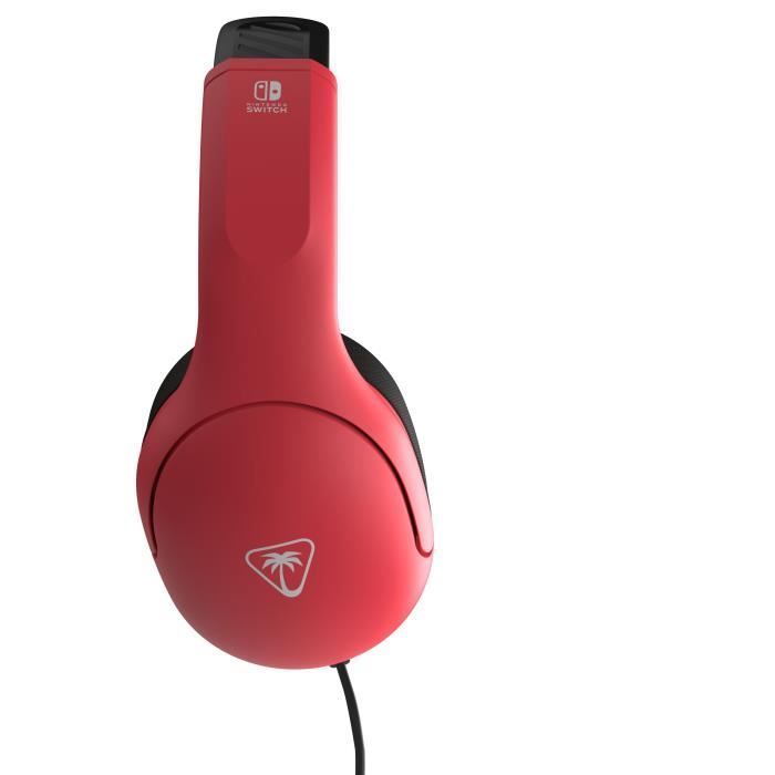 Casque gaming filaire - TURTLE BEACH - TBS-8002-25 - Airlite Fit - Sous licence officielle de Nintendo Switch™ - Bleu fluo et rouge